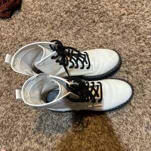 White Madden Boots Size 9